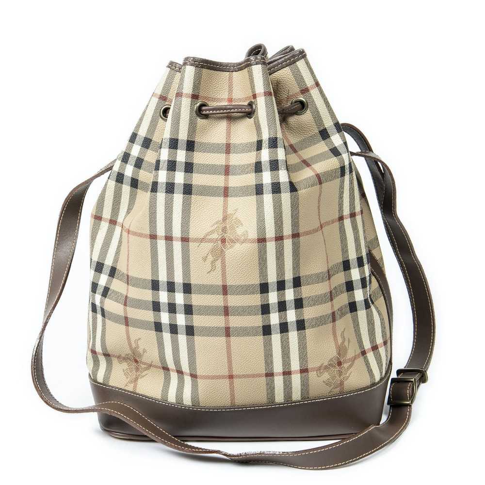 Burberry Burberrys Drawstring Bucket Tote in Beig… - image 6