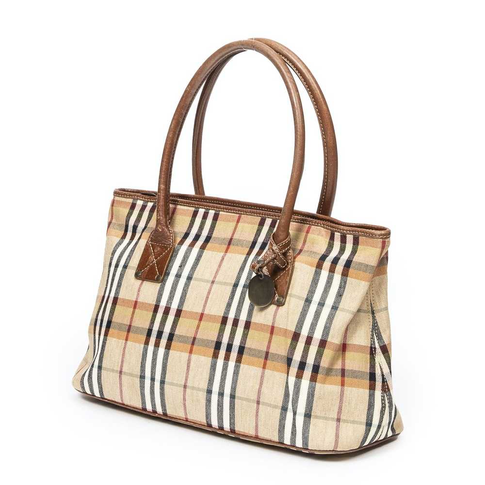 Burberry Vintage Zip Tote in Beige/Brown Nova Che… - image 2