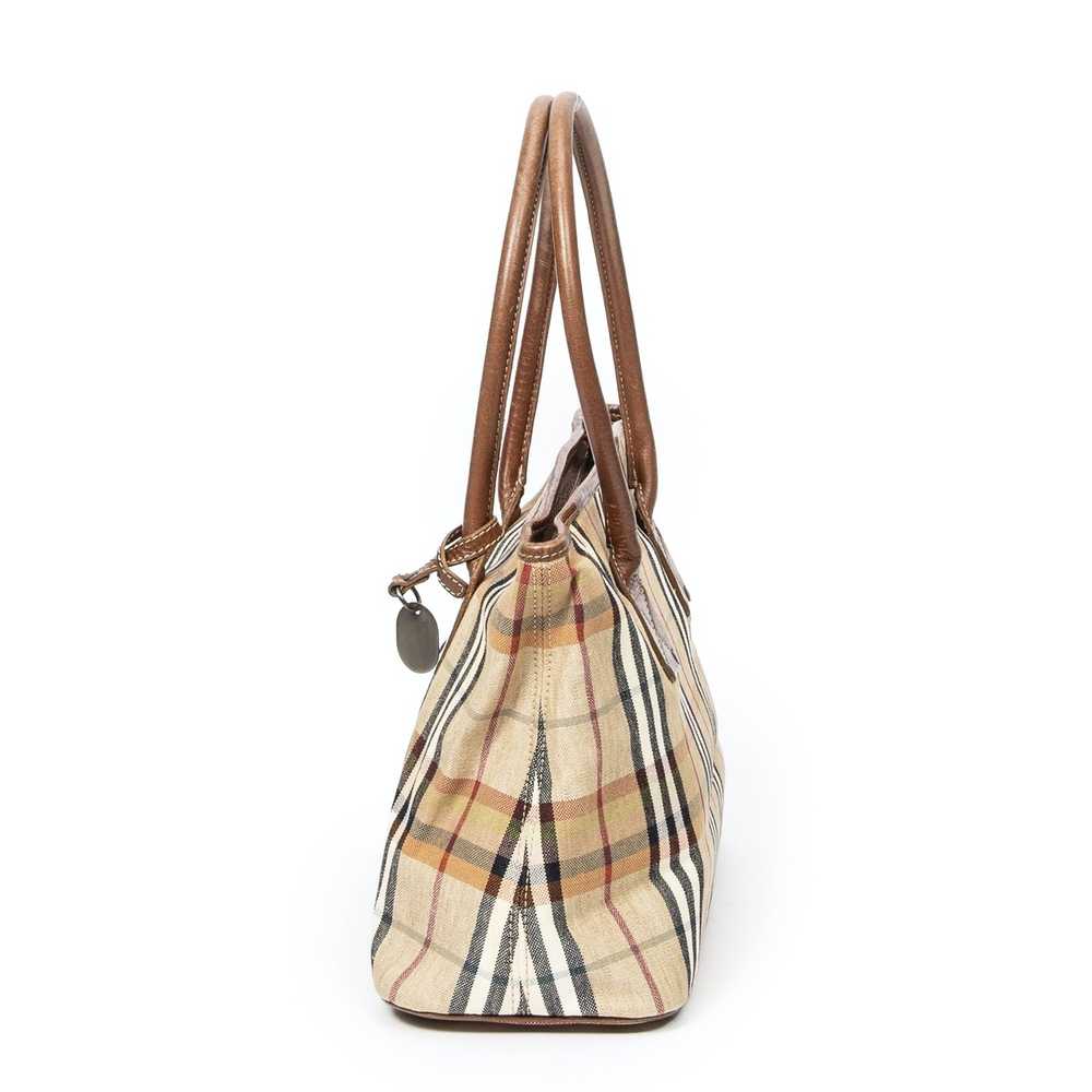 Burberry Vintage Zip Tote in Beige/Brown Nova Che… - image 3