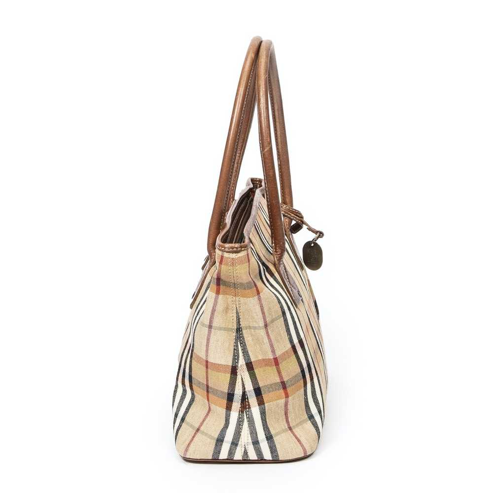 Burberry Vintage Zip Tote in Beige/Brown Nova Che… - image 4