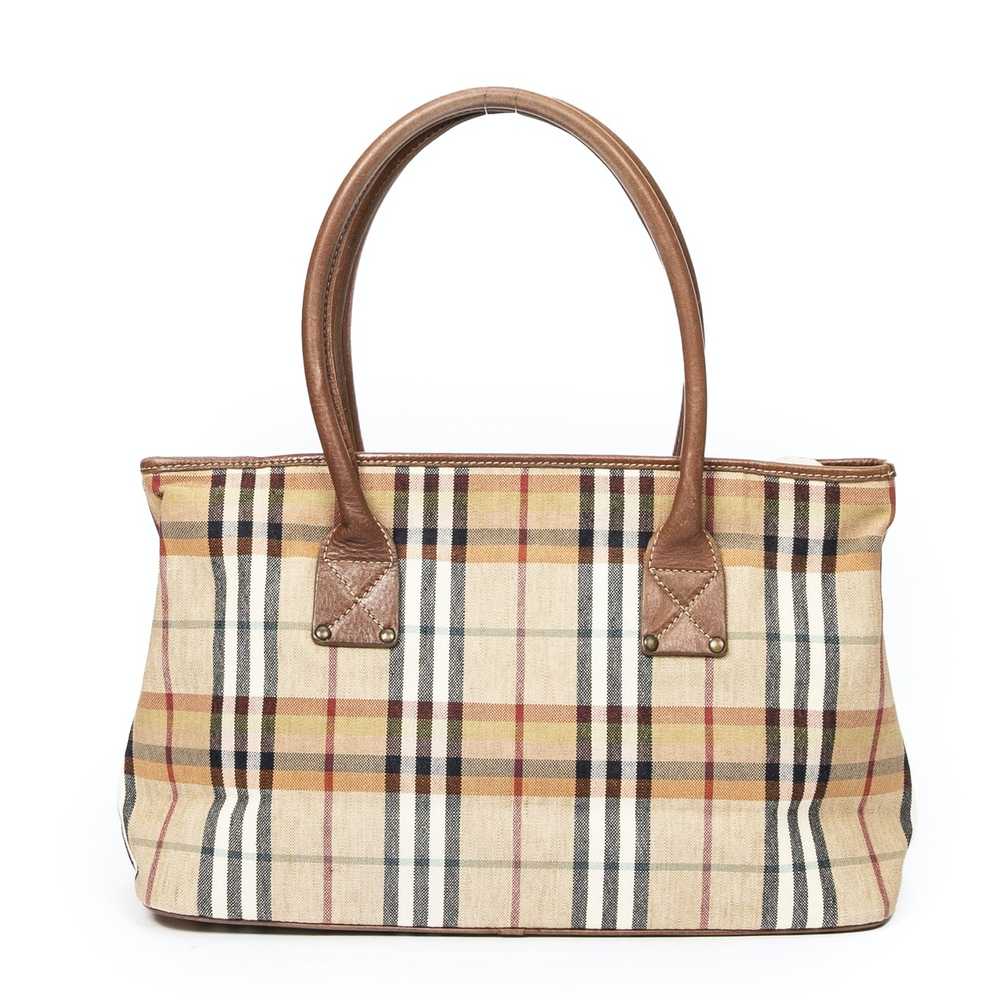 Burberry Vintage Zip Tote in Beige/Brown Nova Che… - image 5