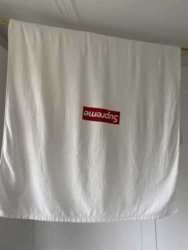LOUIS VUITTON Throw Blanket logo hibiscus Beach towel cotton