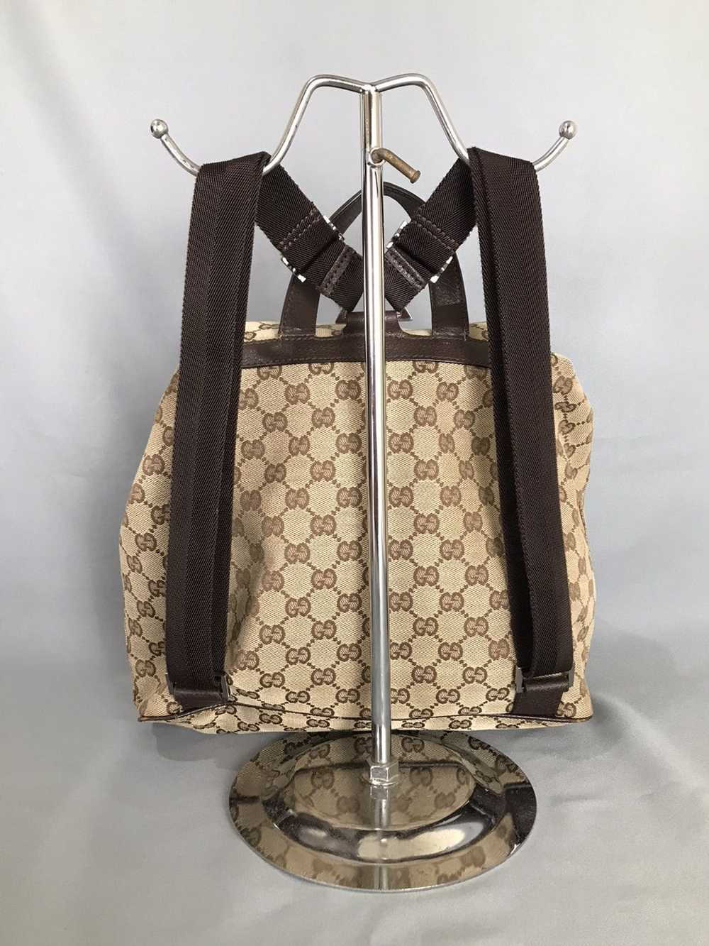 Gucci GUCCI - BEIGE GG CANVAS JACKIE BACKPACK VIN… - image 2