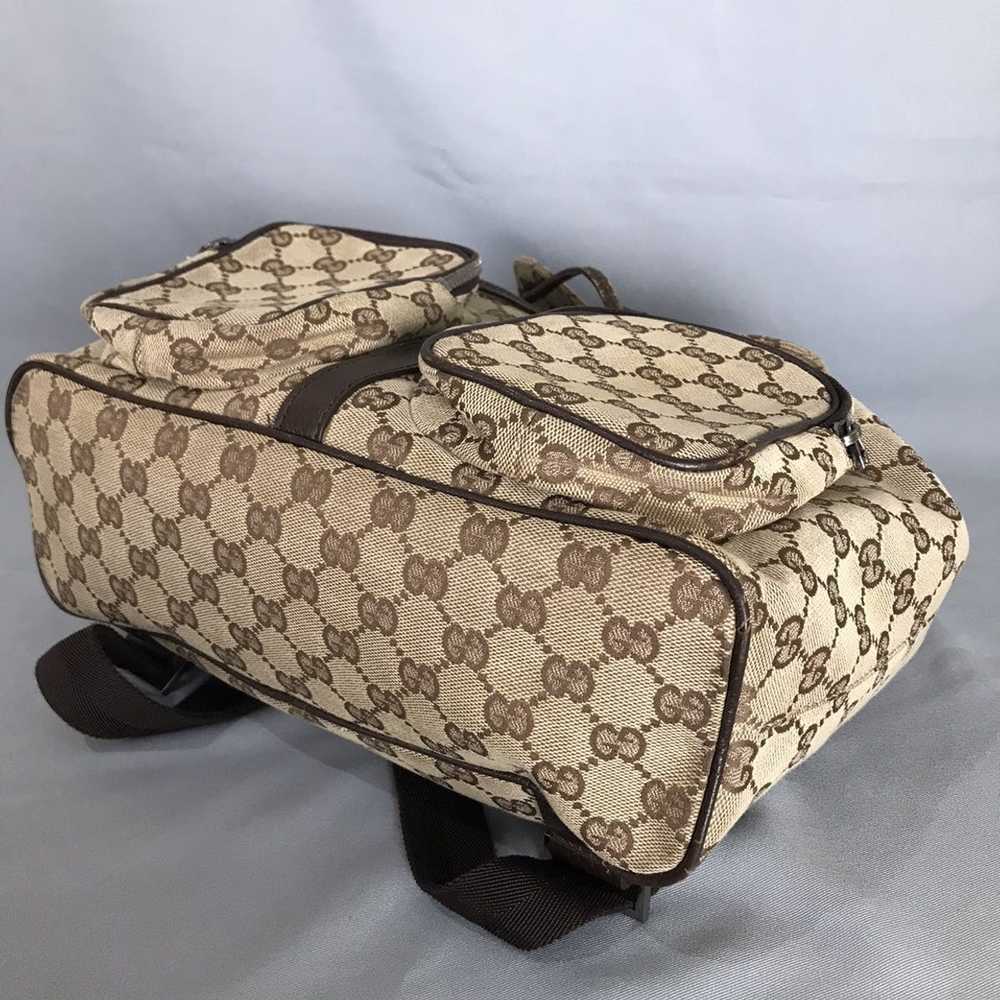 Gucci GUCCI - BEIGE GG CANVAS JACKIE BACKPACK VIN… - image 3