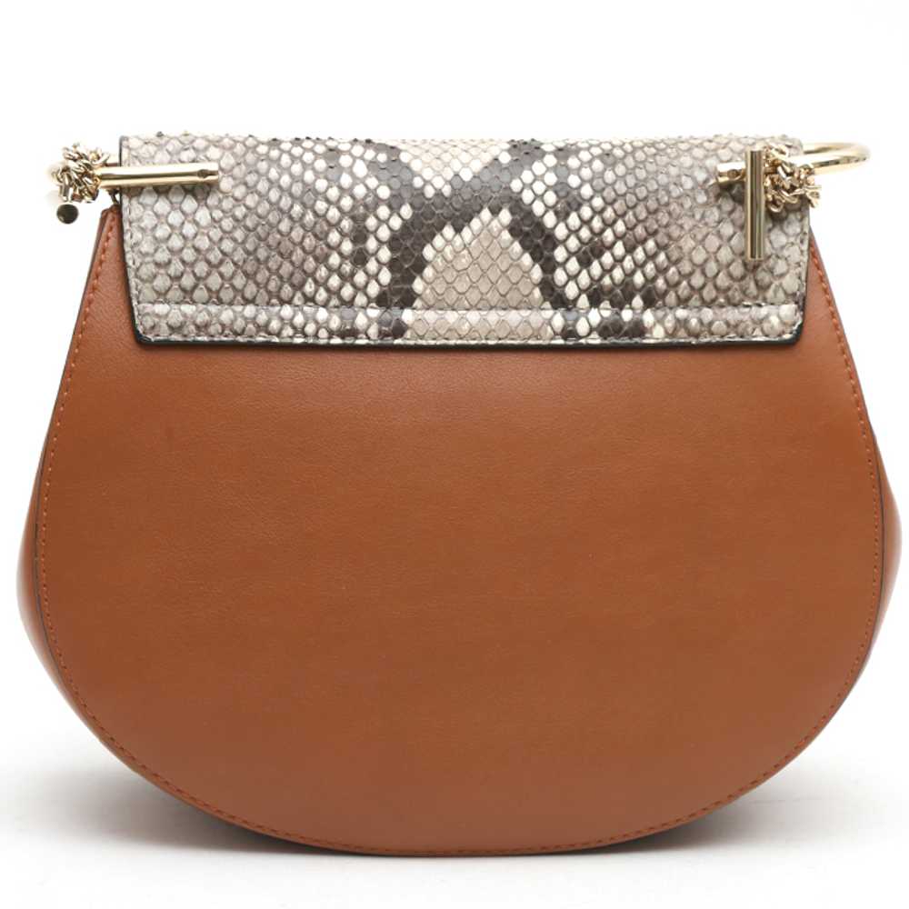 Chloé Drew small model shoulder bag in orange sue… - image 8