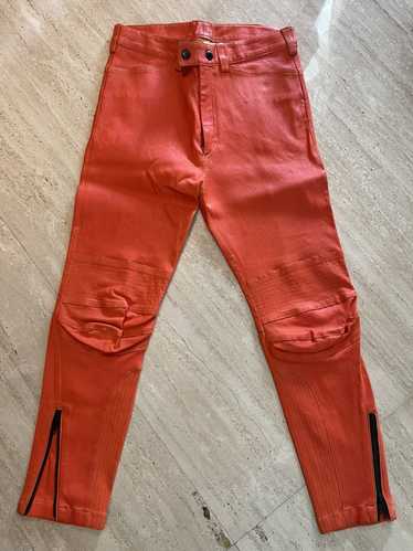 Ann Demeulemeester Leather biker sample pants