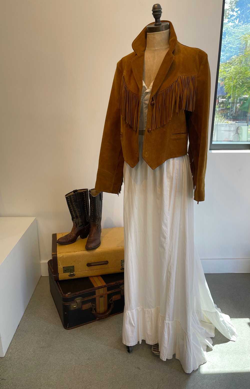 Antique Edwardian Prairie Skirt - image 5