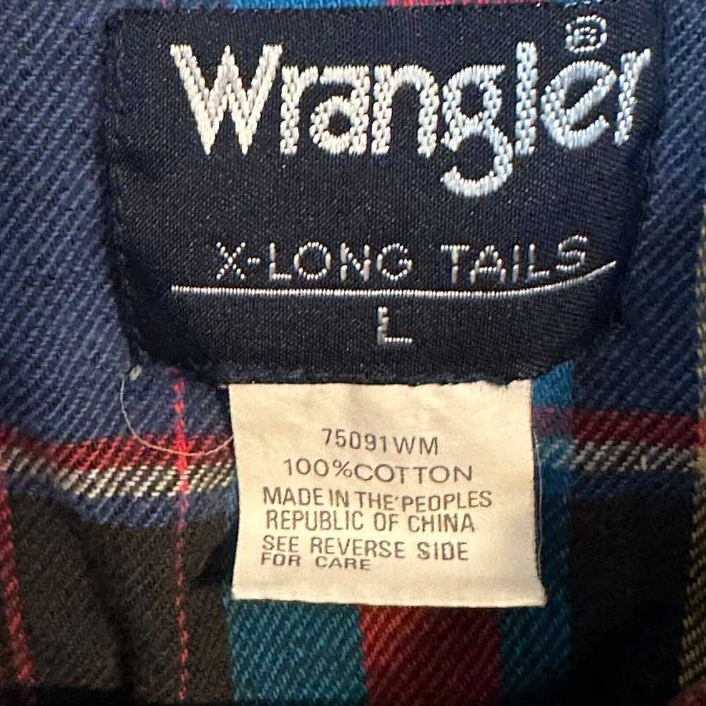 Wrangler WRANGLER Vintage Sleeveless Large Flanne… - image 2