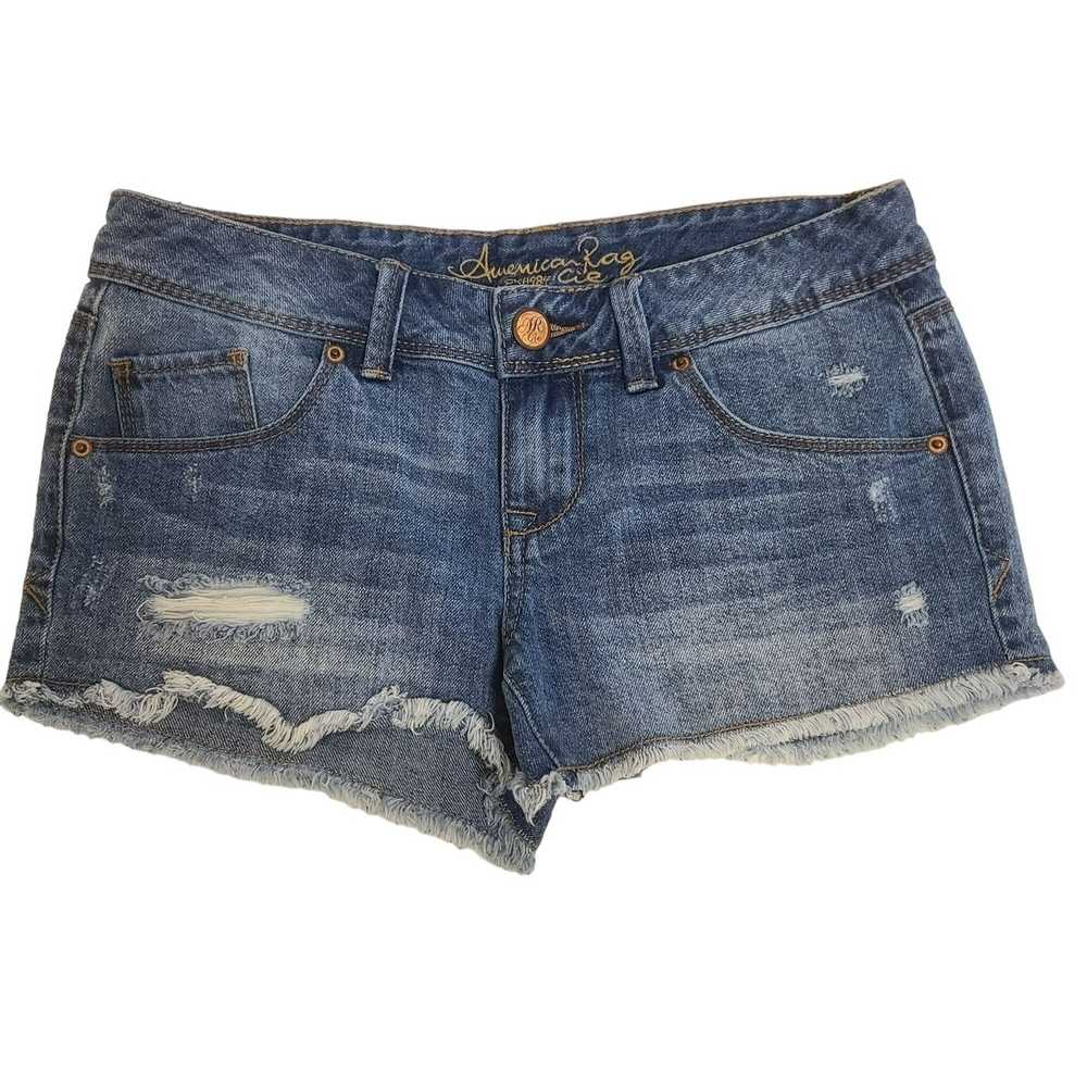 American Rag American Rag Short Jean Shorts Fraye… - image 1