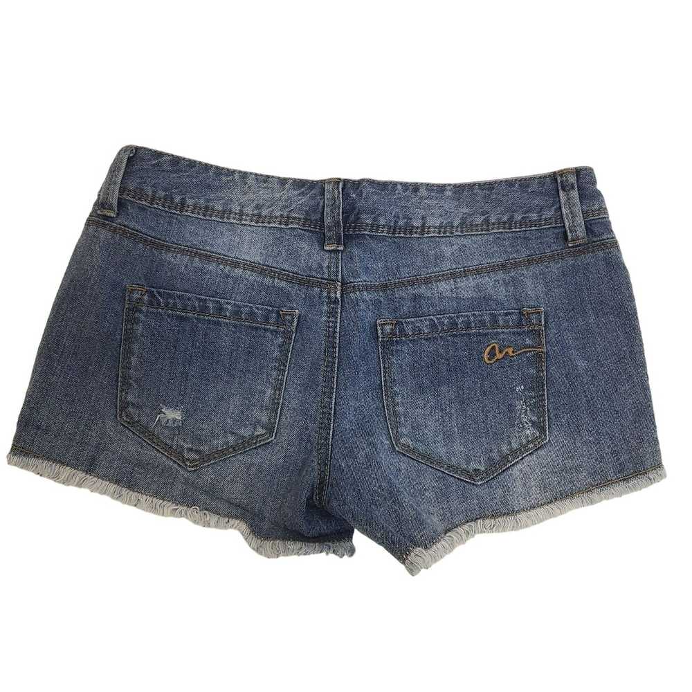 American Rag American Rag Short Jean Shorts Fraye… - image 2