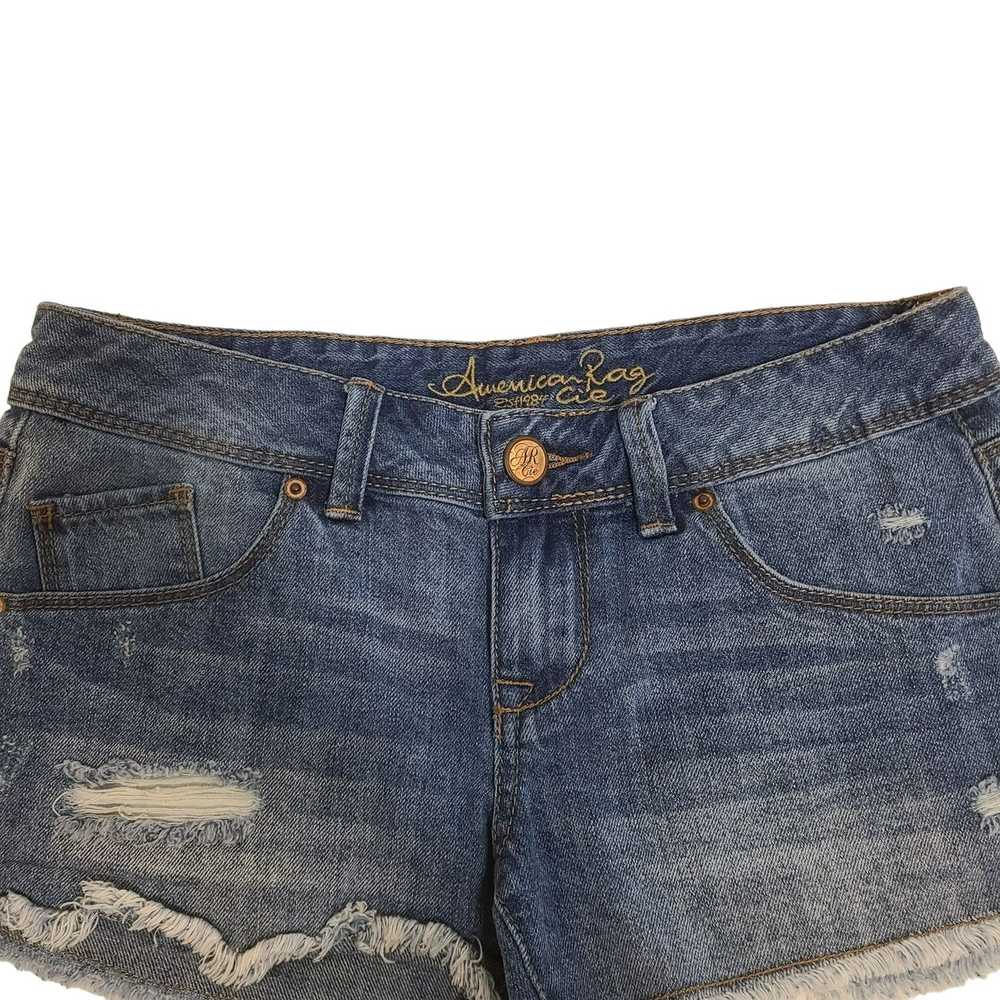 American Rag American Rag Short Jean Shorts Fraye… - image 7