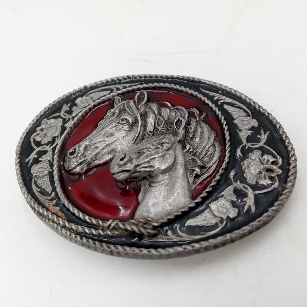 Vintage Horse And Colt Belt Buckle Vintage Wester… - image 6