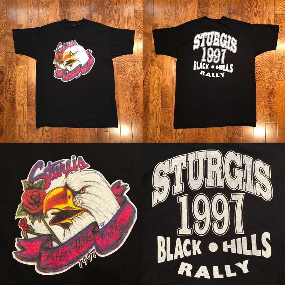 Made In Usa × Vintage Vintage 1997 Sturgis Black … - image 5