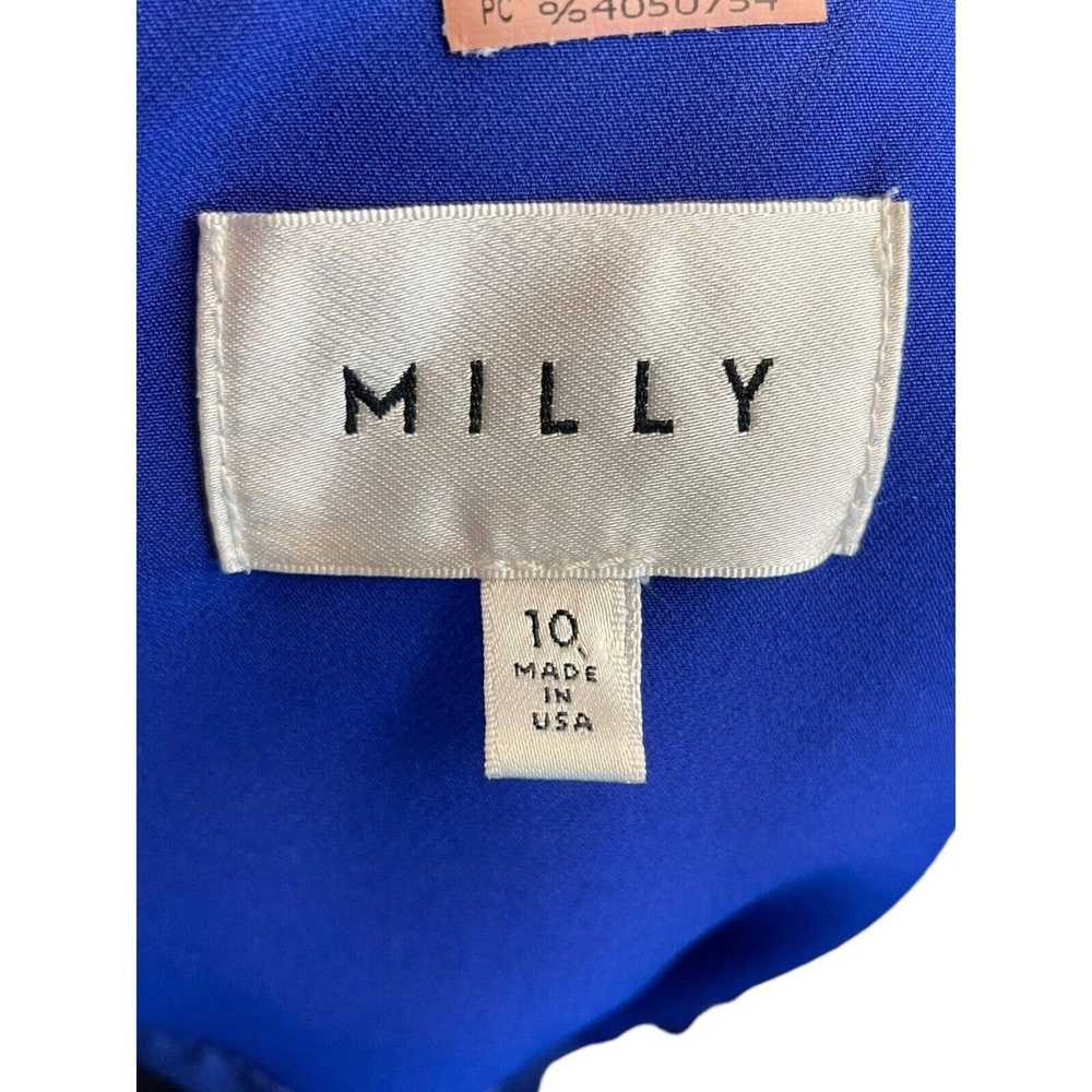 Milly Milly Cobalt Blue Stretchy Sheath Dress Kne… - image 8