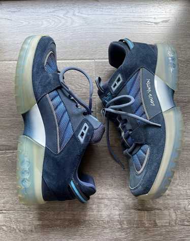 LOUIS VUITTON Nubuck Suede Technical Nylon Mens LV Hiking Sneakers