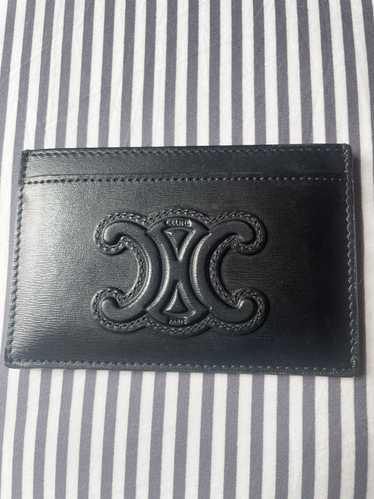 Celine Grey Calfskin Leather Accordion Card Holder Wallet - Yoogi's Closet