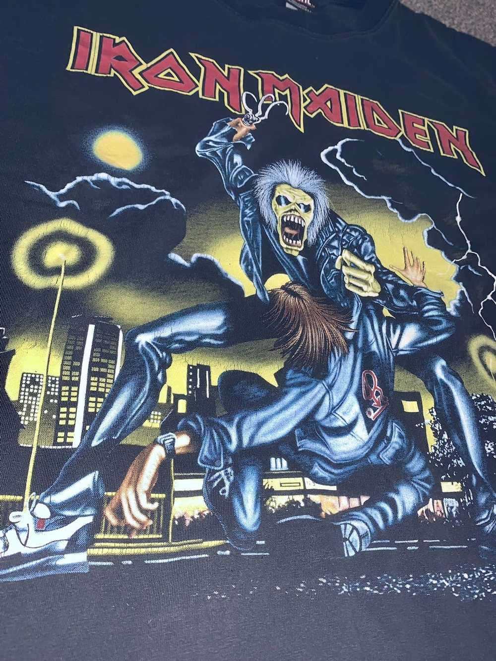 Iron Maiden × Rock T Shirt × Vintage Iron Maiden … - image 3