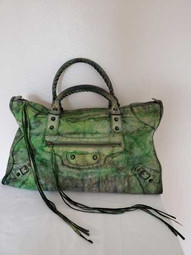 Balenciaga Balenciaga Tie dyed graffiti city bag p