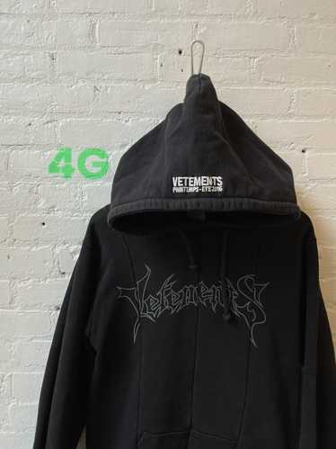 Vetements Vetements 2016 Gothic Font Hoodie XL