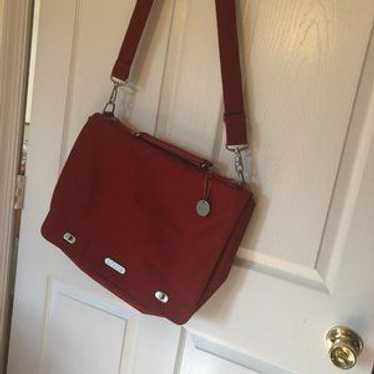 Kipling Red Messenger Bag With Computer Compartme… - image 1