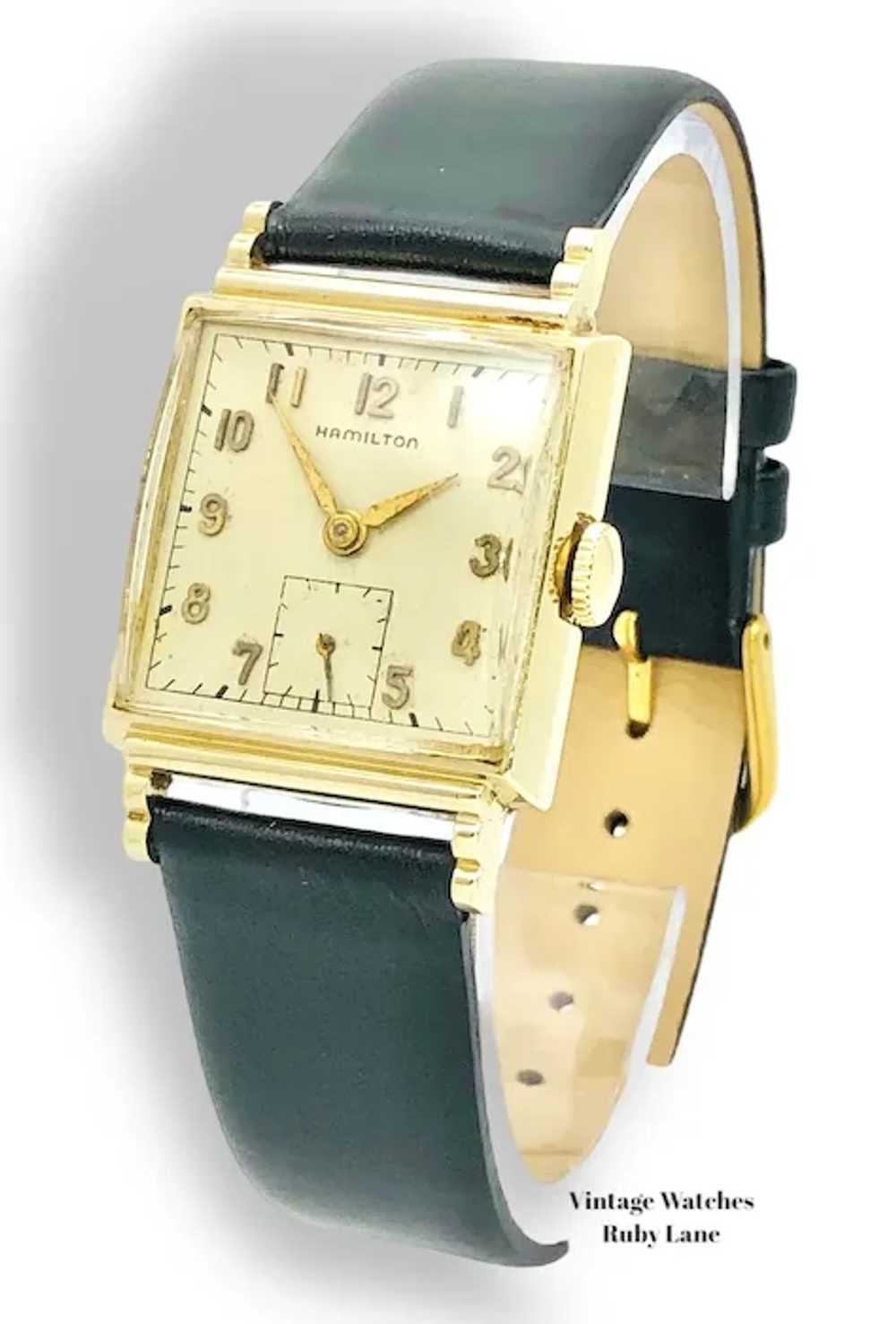 1952 Hamilton Glenn 14K Gold Retro Modern  Vintag… - image 2