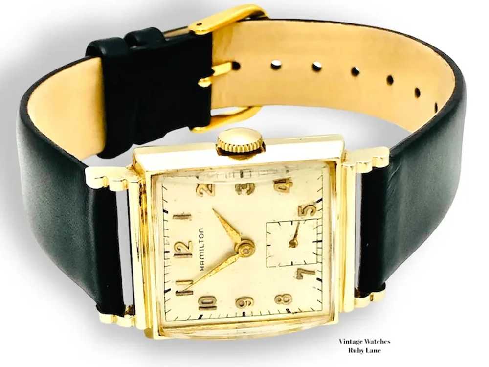 1952 Hamilton Glenn 14K Gold Retro Modern  Vintag… - image 5