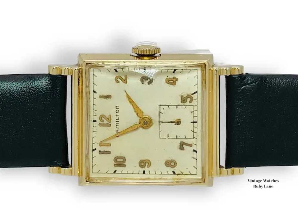 1952 Hamilton Glenn 14K Gold Retro Modern  Vintag… - image 7