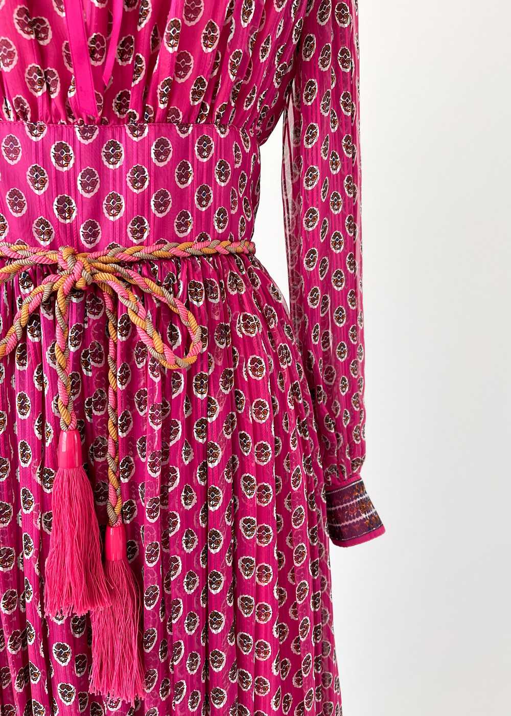 Vintage 1970s Ungaro Silk Maxi Dress - image 2
