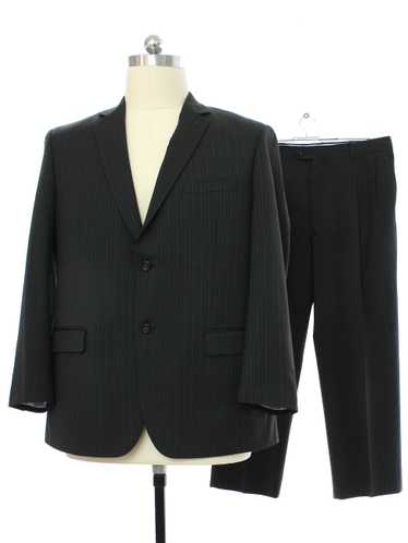 1990's Joseph and Feiss Mens Pinstriped Wool Suit