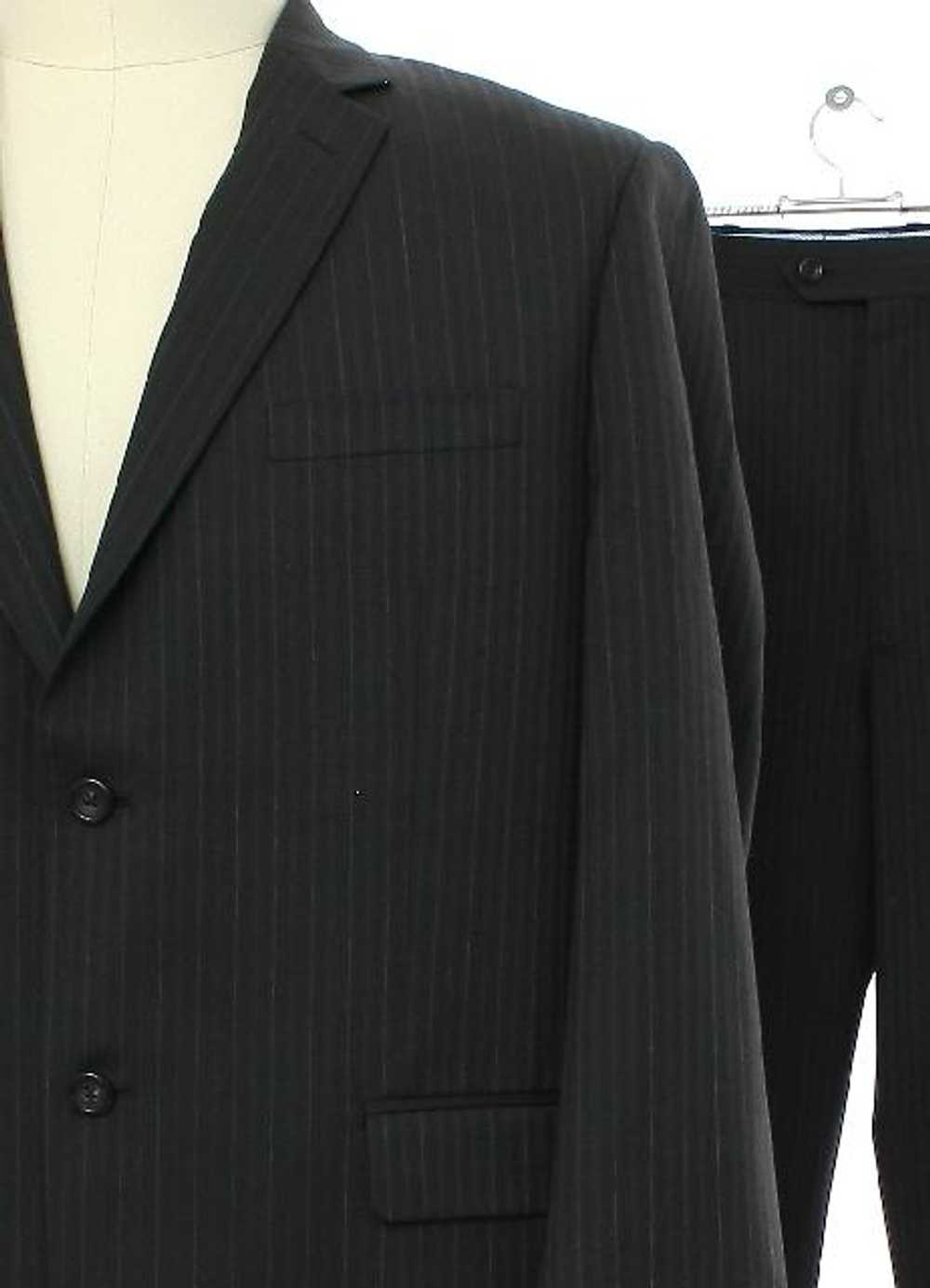 1990's Joseph and Feiss Mens Pinstriped Wool Suit - image 2