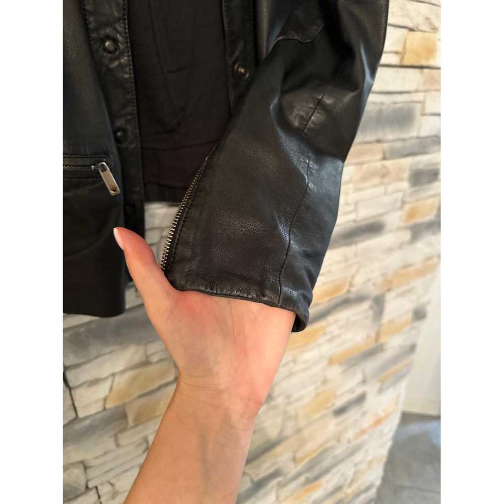 Emporio Armani Leather biker jacket - image 6