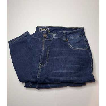 Rue 21 Rue21 Dark Denim Blue Jeans, 18S, High-Ris… - image 1