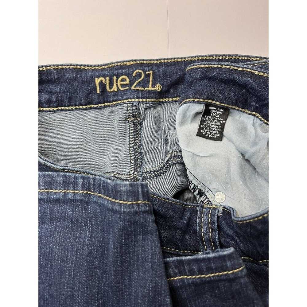 Rue 21 Rue21 Dark Denim Blue Jeans, 18S, High-Ris… - image 3