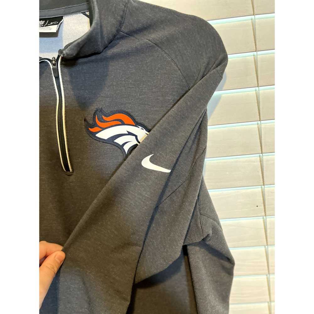 Nike Nike Denver Broncos 1/4 Zip Pullover - Size L - image 3