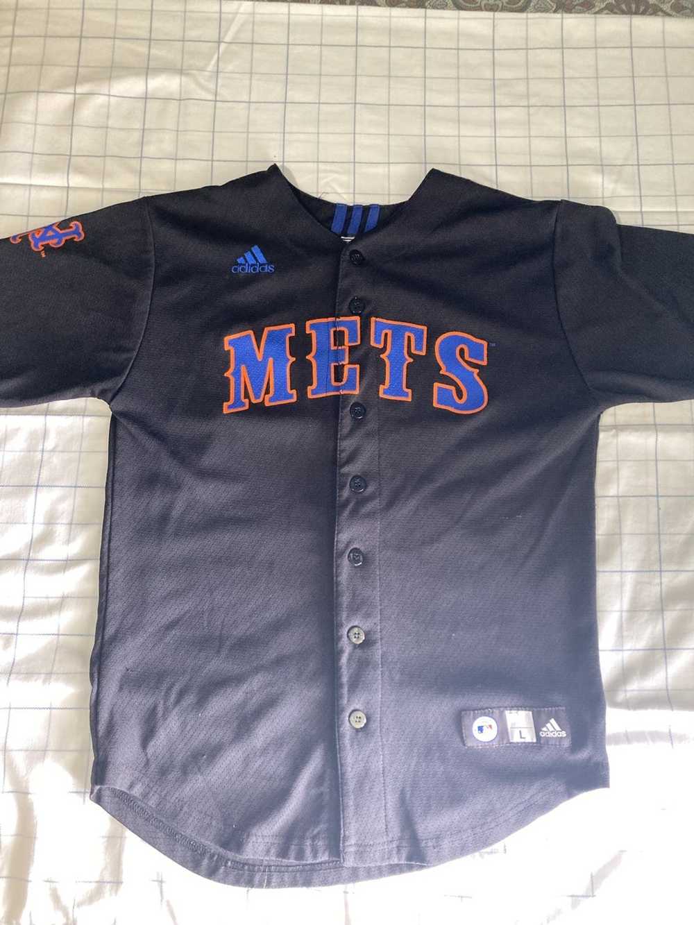 Adidas Black Adidas Mets jersey - image 1