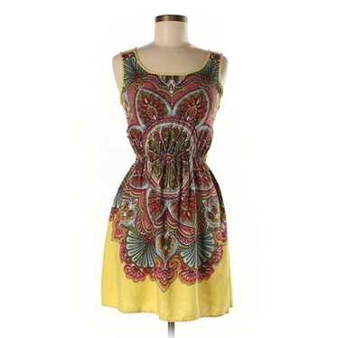 Other Angie Yellow Paisley Dress M - image 1