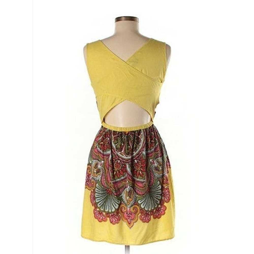 Other Angie Yellow Paisley Dress M - image 2