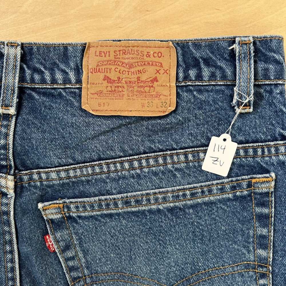 Levi's × Vintage Vintage Levis 517 Jeans 37 Blue … - image 8