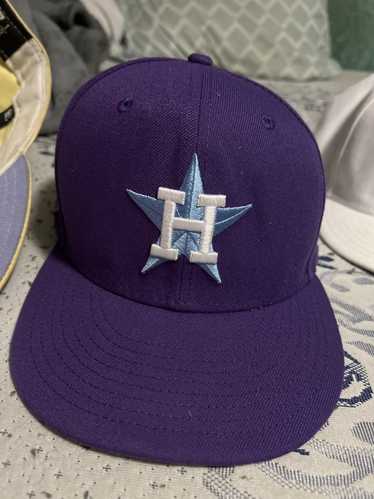 Custom Astros Vintage Navy Blue Rope ZIP BACK Cap Hat – Old School