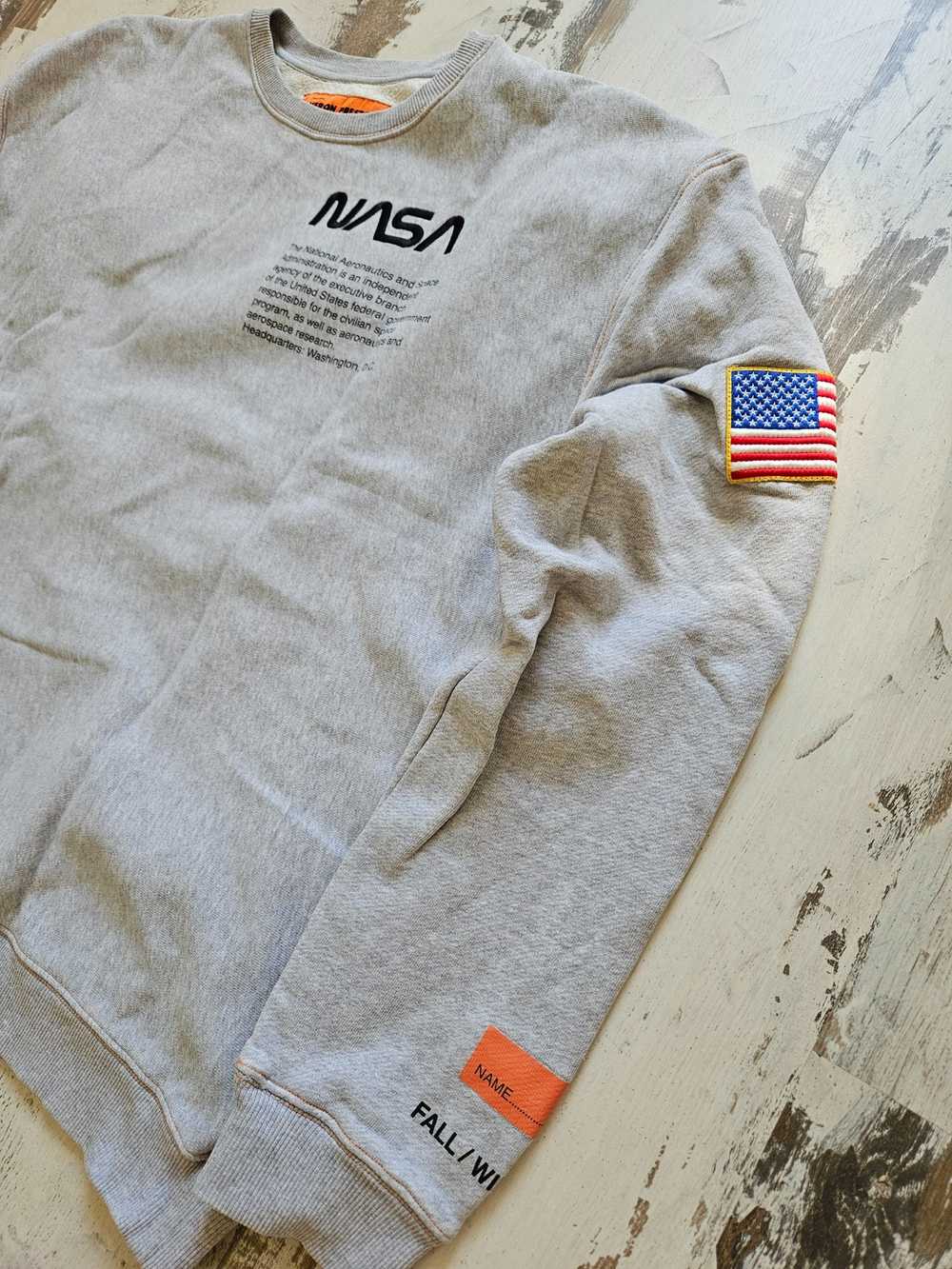 Heron Preston F/W18 Nasa Grey Crewneck - image 2