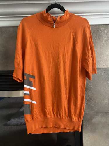 Hermes Hermes Short Sleeve Zipper Sweater