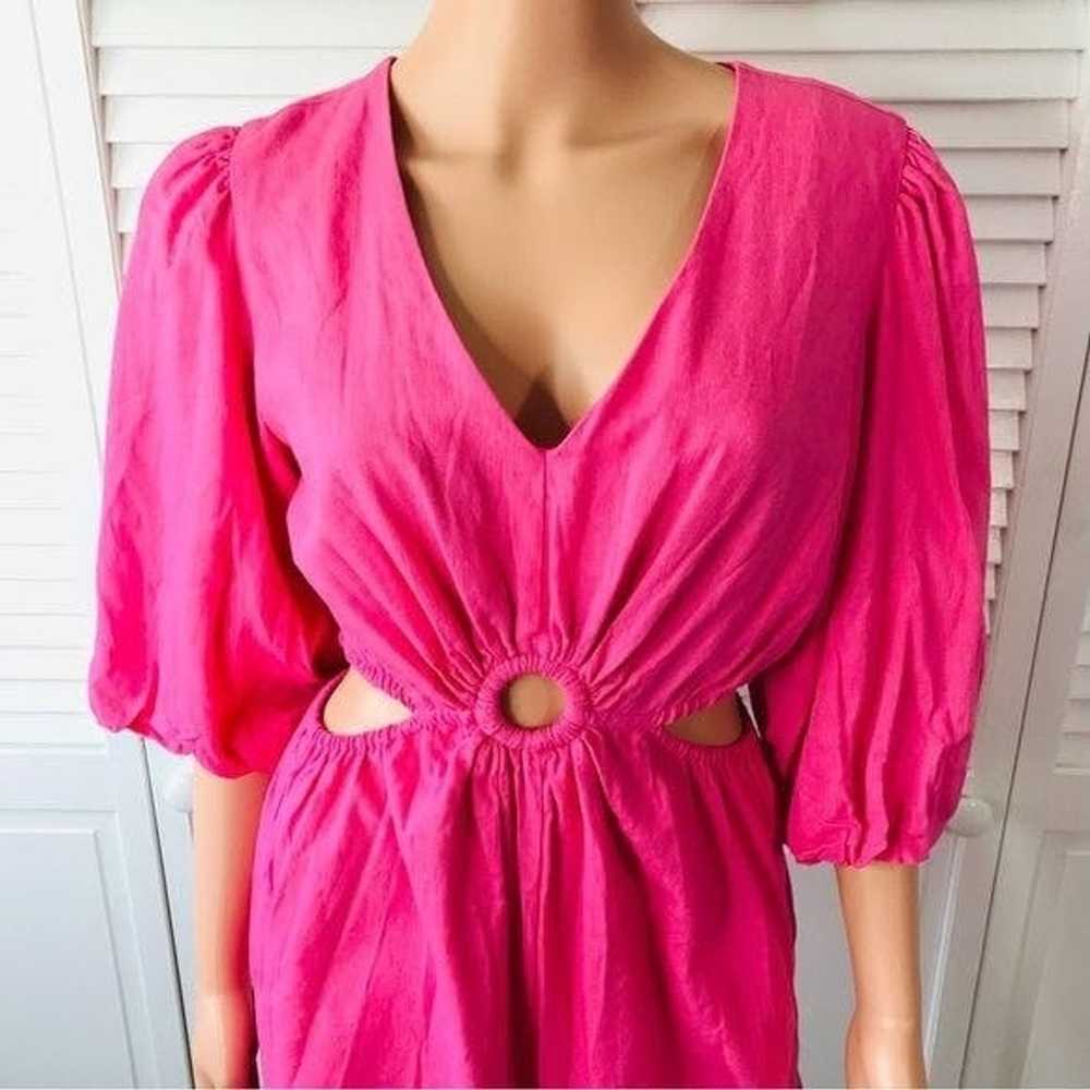 Unkwn 1. STATE Pink Balloon Sleeve Cut Out Romper… - image 2