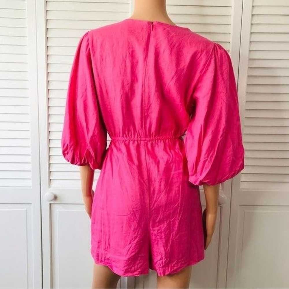 Unkwn 1. STATE Pink Balloon Sleeve Cut Out Romper… - image 8