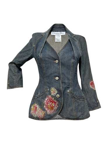 Dior Jacket in Jeans Sewn with Charms For Sale at 1stDibs