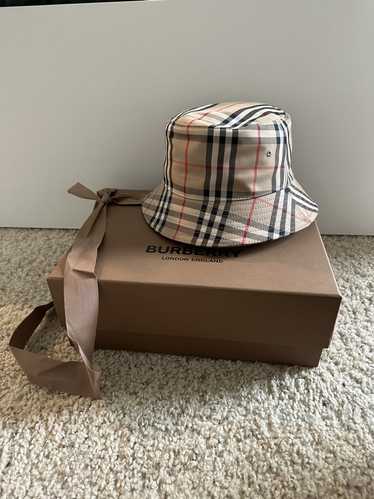 Rare 100% Authentic Burberry Vintage Check Wool Safari Vintage Bucket Hat