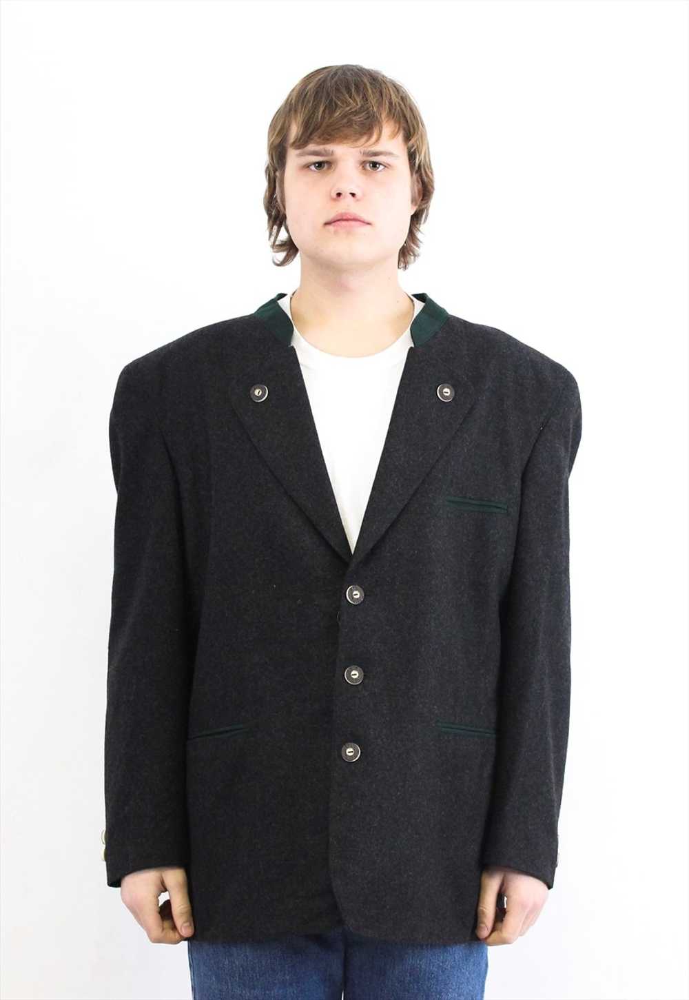 TAUPLITZ Trachten UK 40S Blazer Wool Coat Jacket … - image 1
