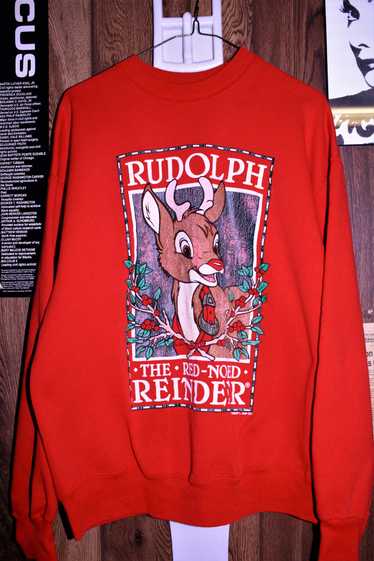 Vintage 90s Rudolph The Red Nosed Reindeer Sweatsh
