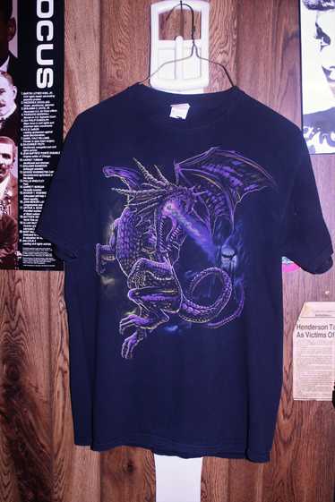 Vintage Medieval Fafnir Dragon T-Shirt (Gothic)