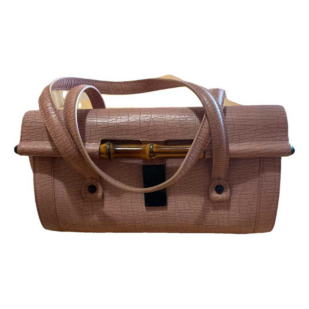 Gucci Bamboo Bullet leather handbag - image 1