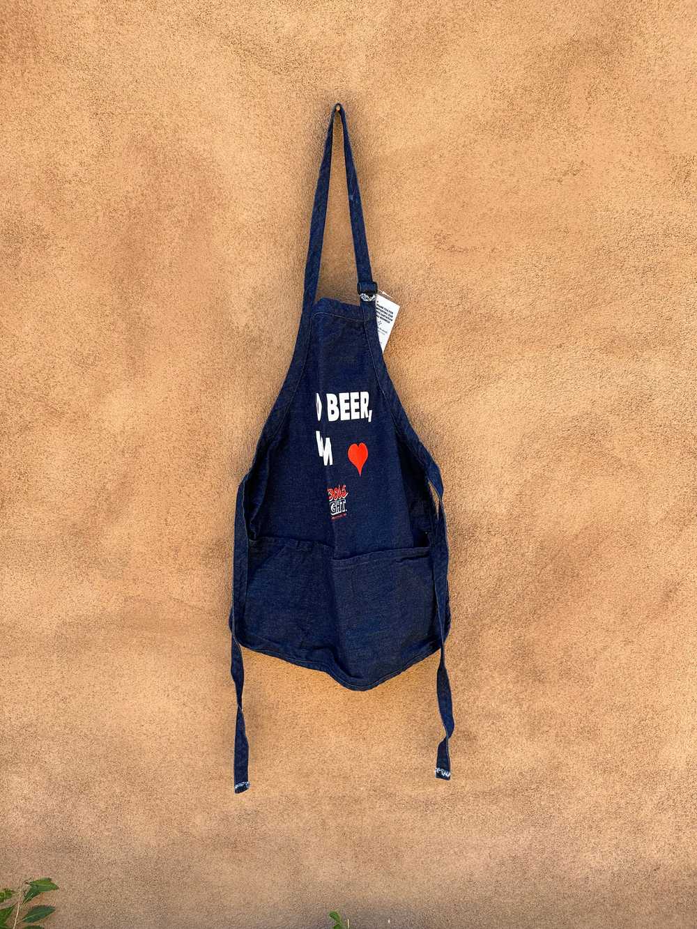 1998 Cold Beer Warm Heart Apron - image 1